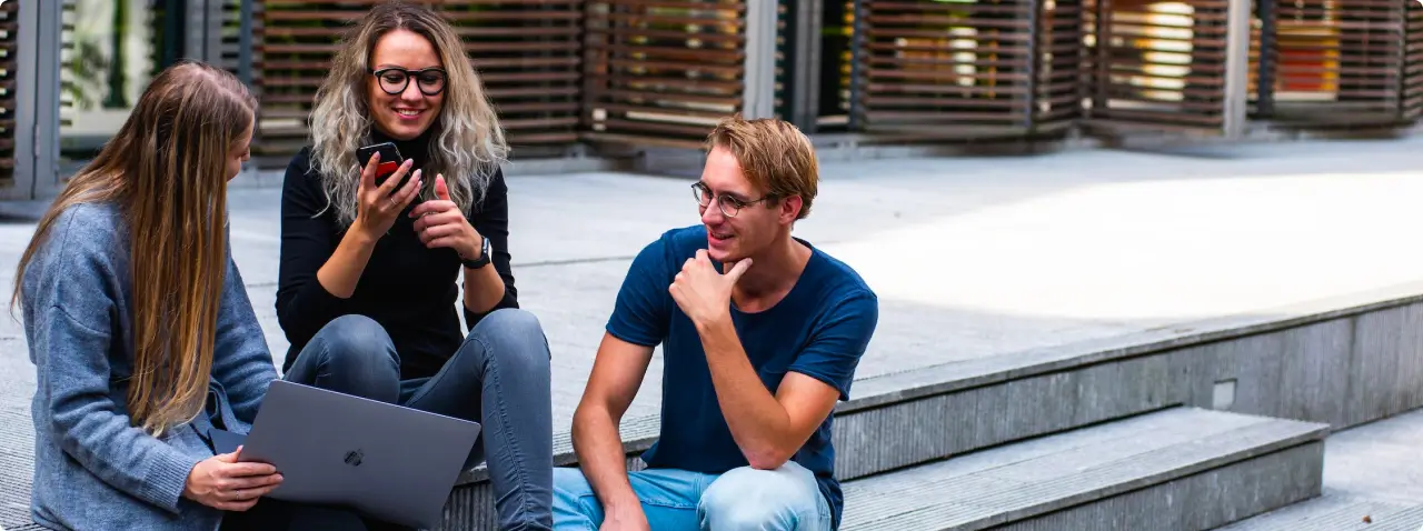 Group of people working remotely